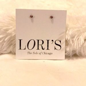 Amethyst Diamond Stud Earrings